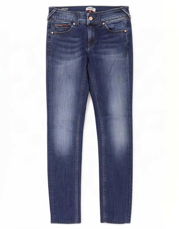 Tommy Hilfiger feminino Sophie cintura baixa jeans skinny W25 L27 algodão azul