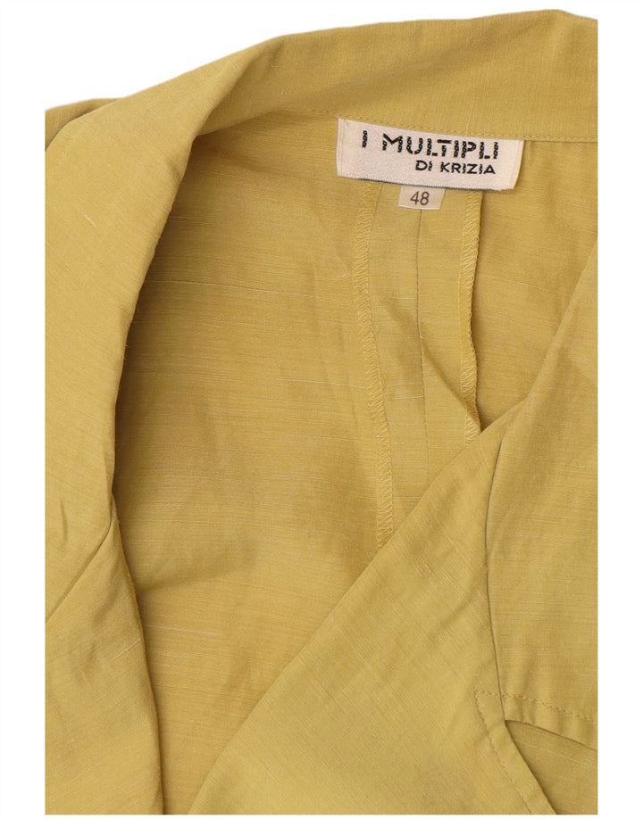 Blusa feminina Krizia IT 48 XL Amarelo