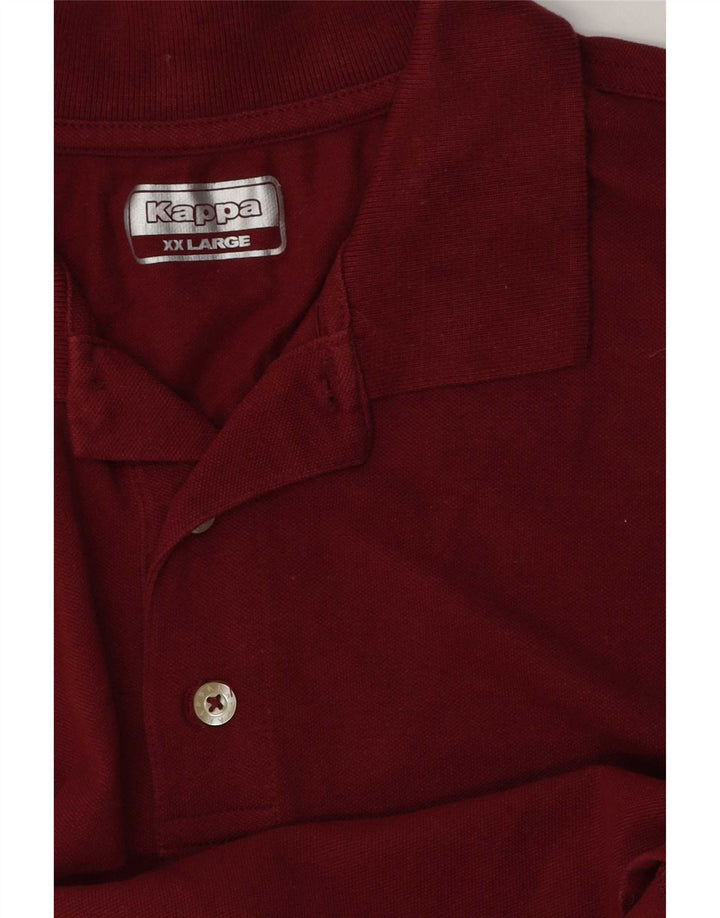 Camisa polo masculina Kappa 2XL Borgonha