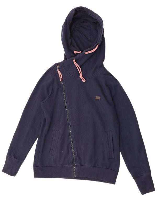Kappa Womens Zip Hoodie Sweater UK 20 2XL Navy Blue Cotton Sports
