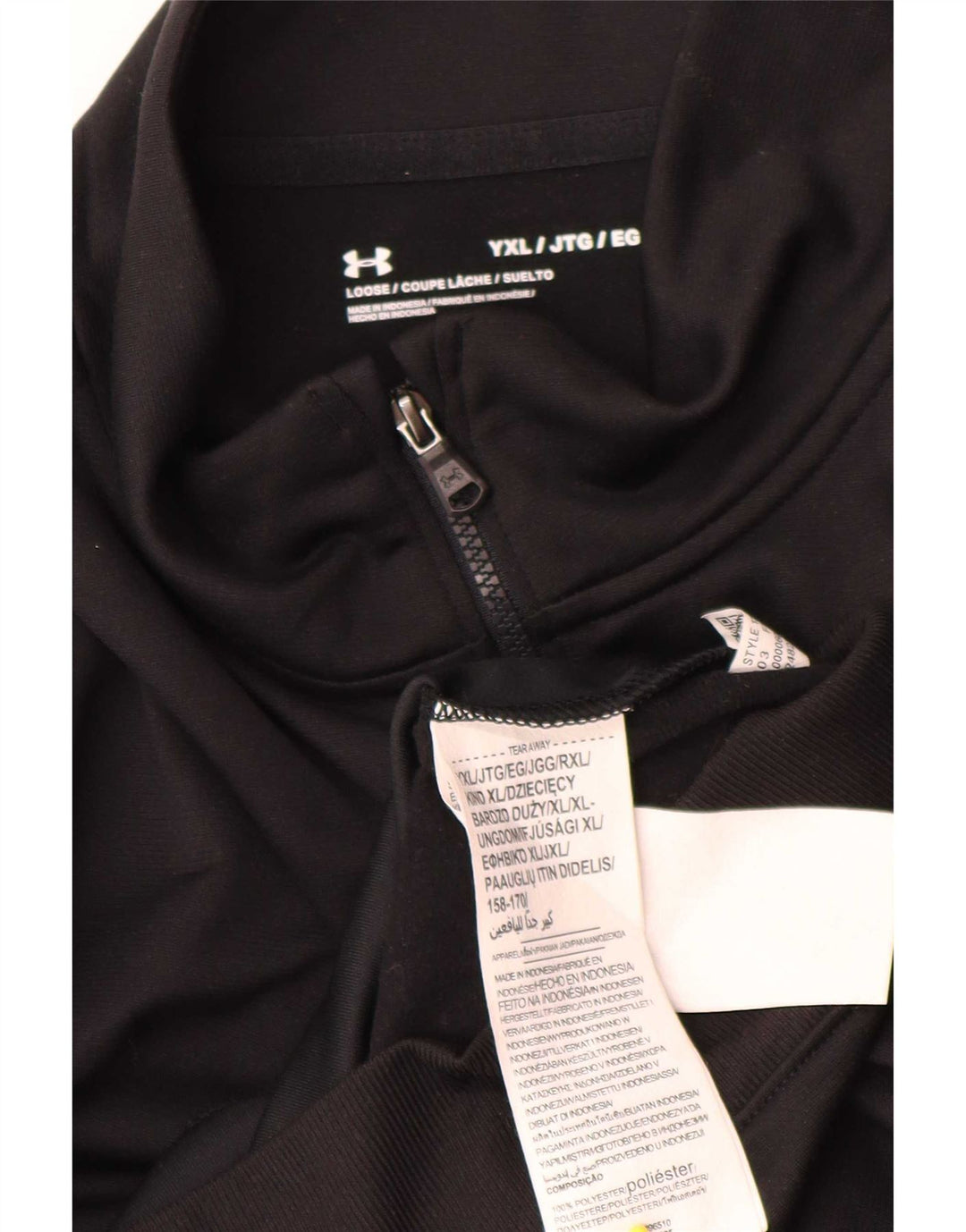 Jaqueta Under Armour Boys Treino Top 14-15 Anos XL Preto Poliéster