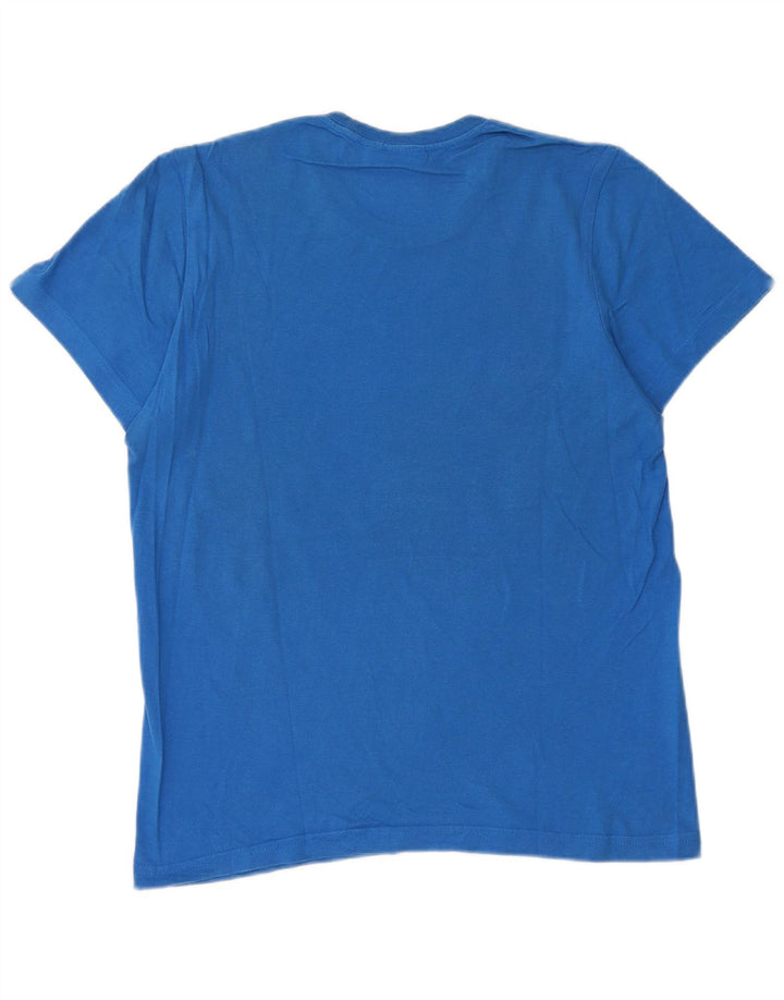 Camiseta Adidas Masculina Graphic Top Pequeno Algodão Azul