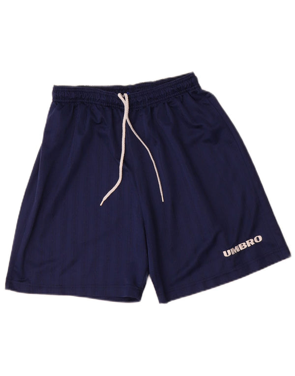 Umbro Mens Sport Shorts Médio Azul Marinho Listrado Poliéster