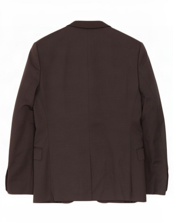 Jaqueta blazer masculina Zara com 2 botões EU 44 XS cinza algodão