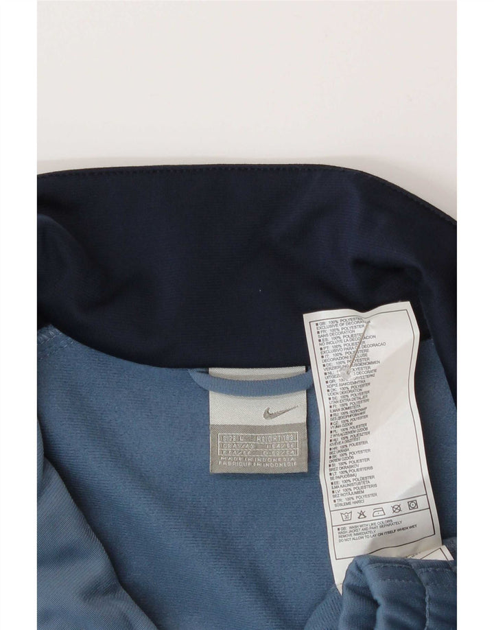 Nike Mens Tracksuit Top Jacket UK 41/43 Grande Azul Marinho Colorblock