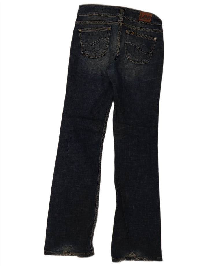 Lee Womens Leola Bootcut Jeans W28 L32 Azul Marinho Algodão