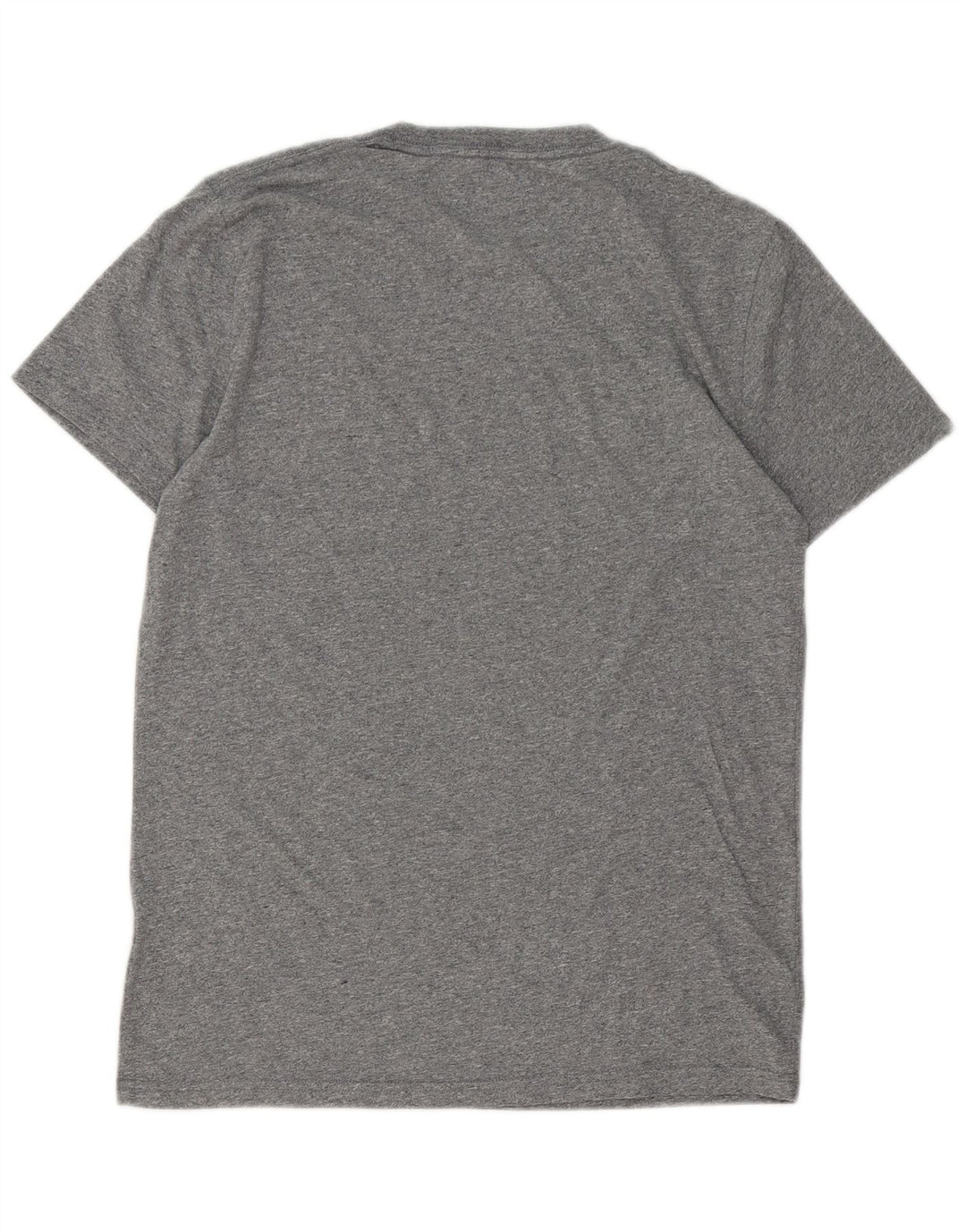 Camiseta masculina Hollister pequena cinza manchada