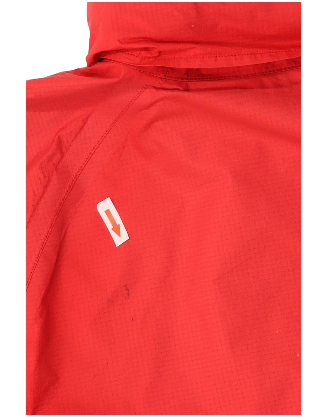 Jaqueta de chuva masculina Berghaus com capuz UK 38 nylon vermelho médio