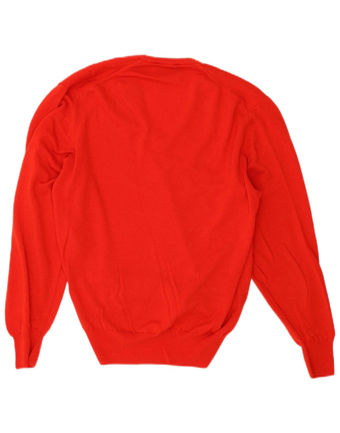 Suéter masculino vintage com decote em V IT 50 caxemira vermelha média
