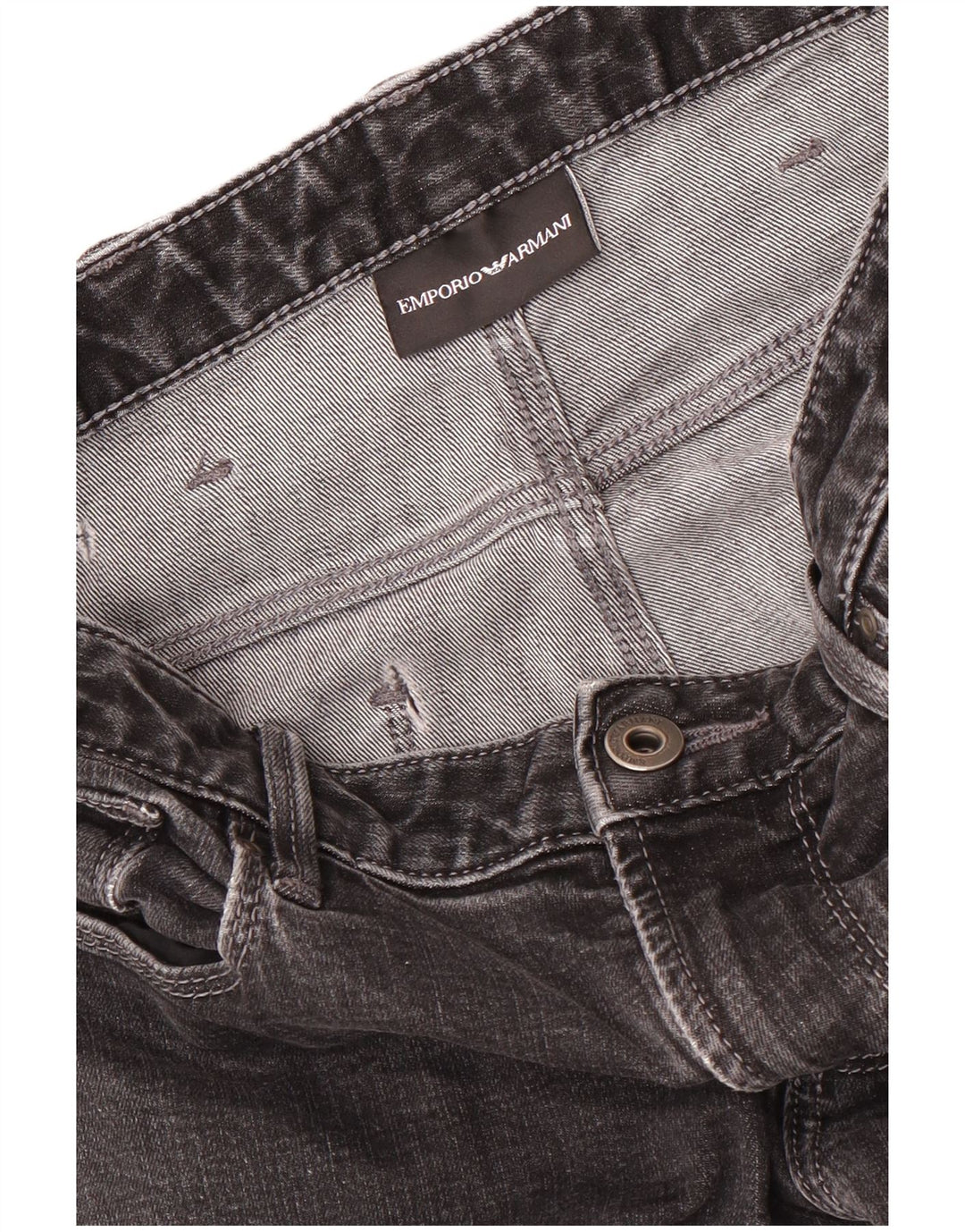 Calça jeans feminina Emporio Armani W28 L33 preta