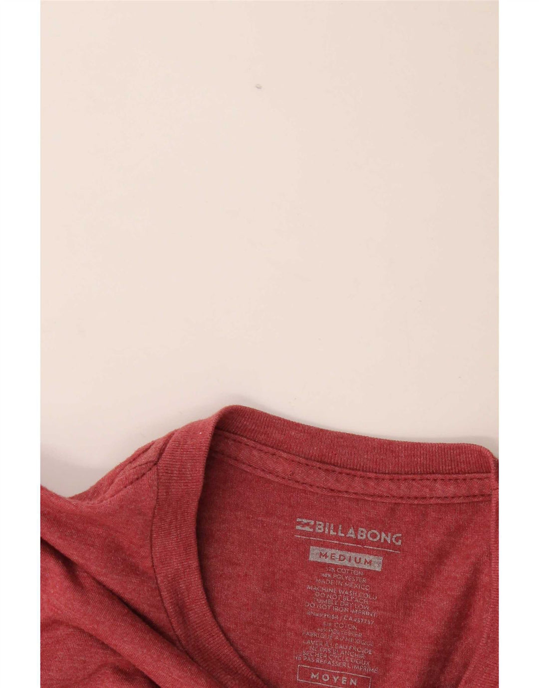 Camiseta gráfica masculina Billabong Top médio algodão Borgonha