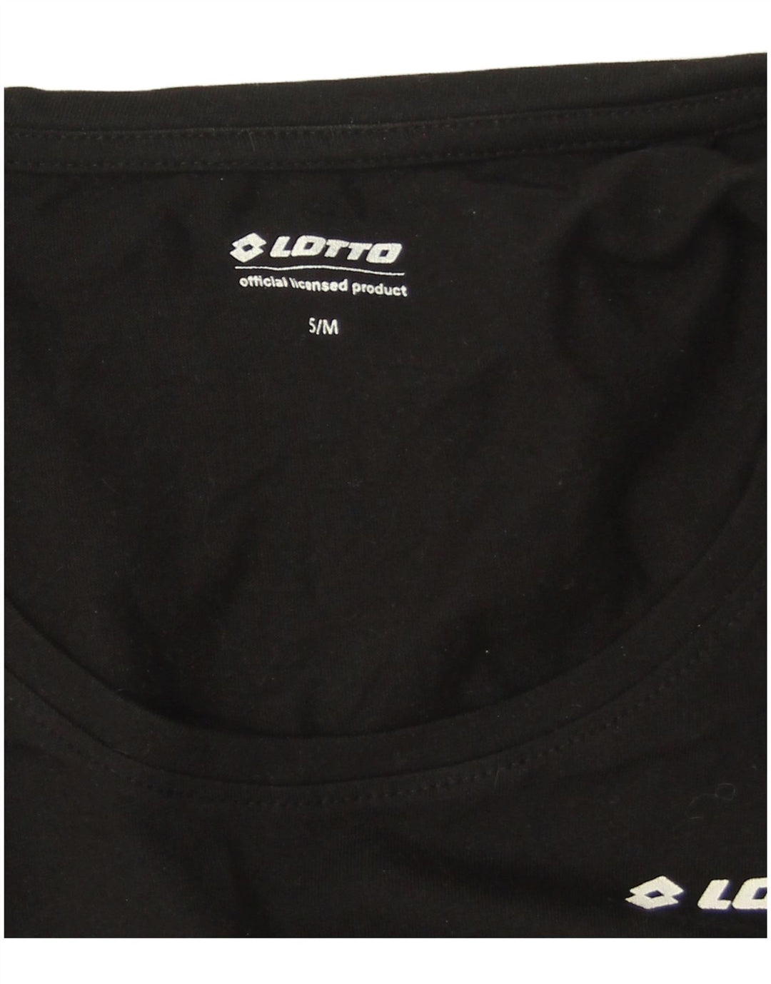 Lotto feminino oversized manga comprida Reino Unido 10 pequeno algodão preto