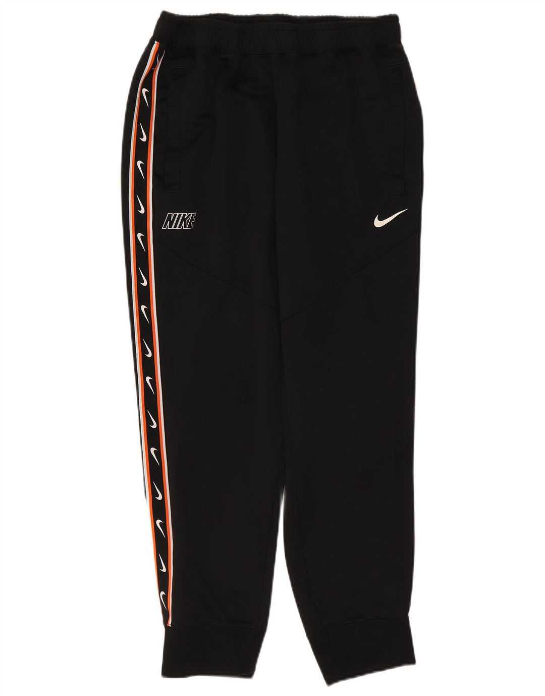 Nike Womens Graphic Tracksuit Calças Joggers UK 16 Grande Poliéster Preto