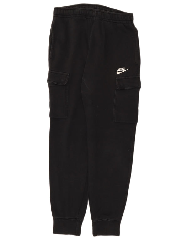 Nike Mens Cargo Calças de treino Joggers Pequeno Algodão Preto