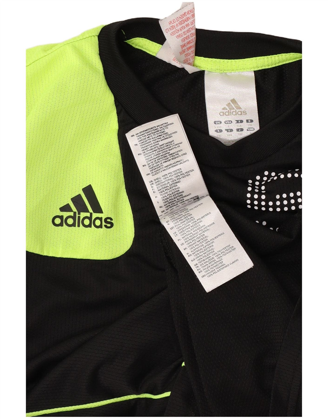 Camiseta Adidas Meninos Graphic 9-10 Anos Preto Colorblock Poliéster