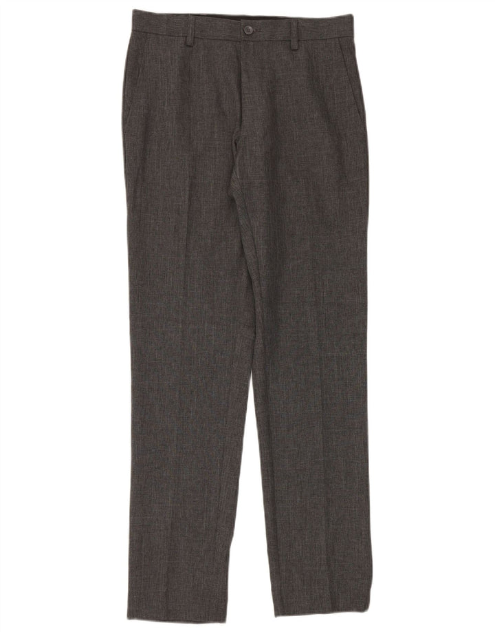 Calça Chino Slim Masculina Marks & Spencer W28 L31 Cinza Poliéster