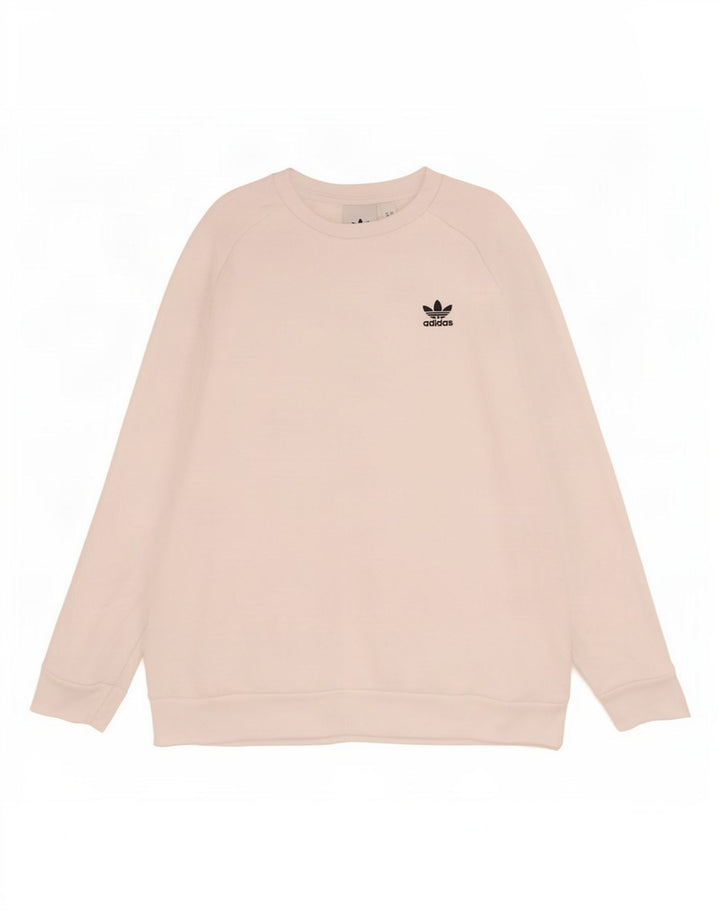 Adidas feminino moletom jumper médio algodão branco