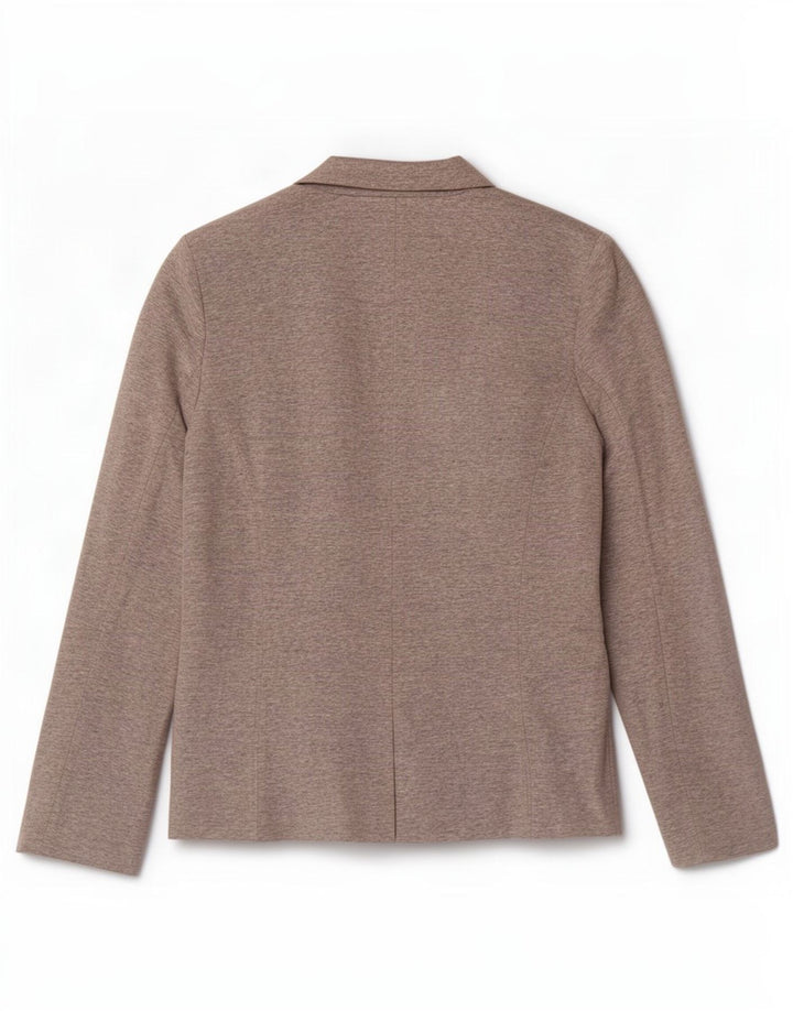 Jaqueta Zara Womens Open Blazer Reino Unido 12 Médio Cinza