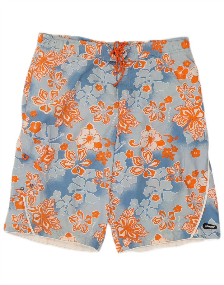Calções de banho masculino Colmar EU 52 grande azul floral poliamida