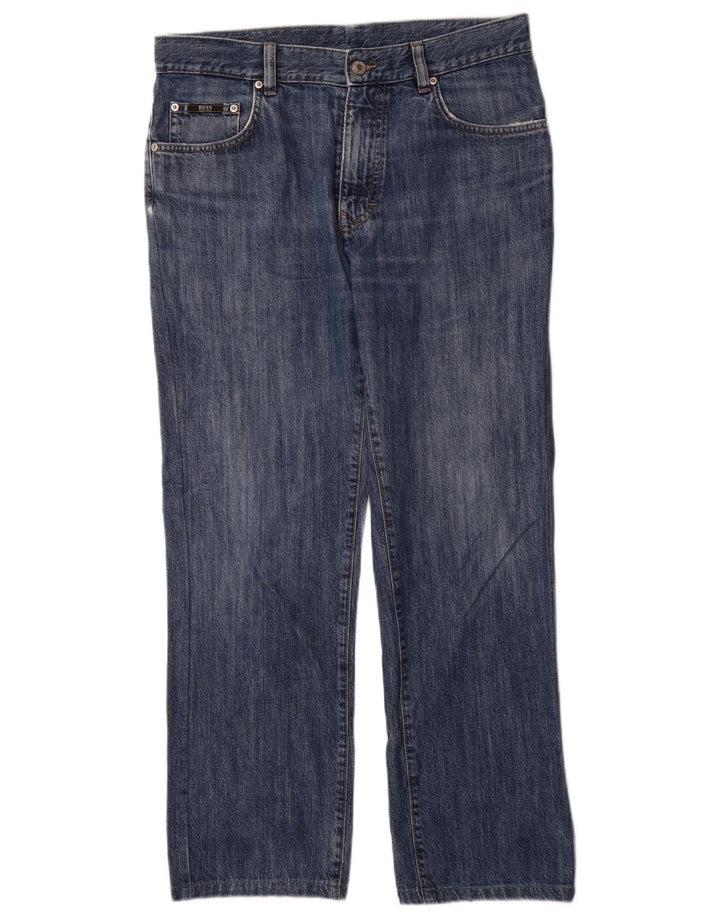 Hugo Boss Jeans reto masculino W32 L29 azul