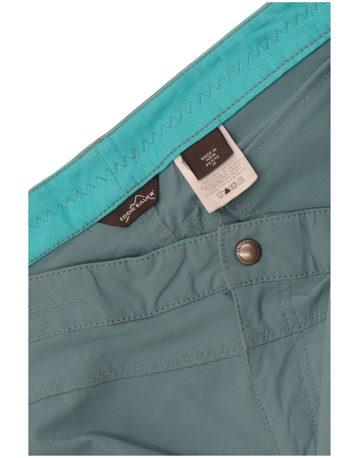 Bermuda feminina Eddie Bauer feminina casual US 18 2XL W40 L17 azul