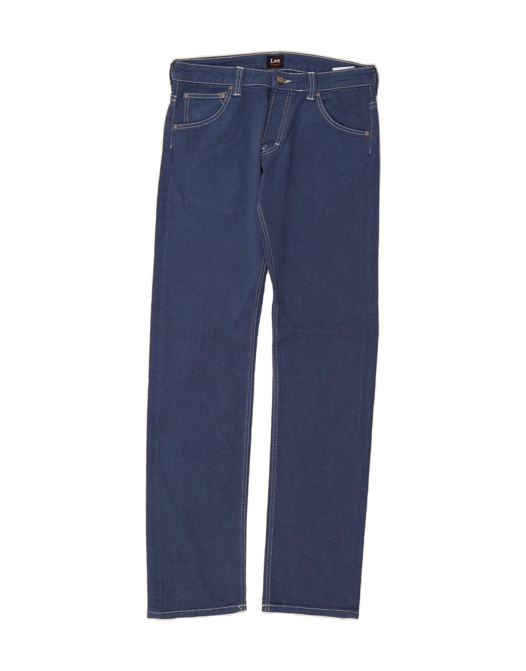 LEE Mens Powell Straight Casual Trousers W33 L34 Blue Cotton Vintage Lee and Second-Hand Lee from Messina Hembry 
