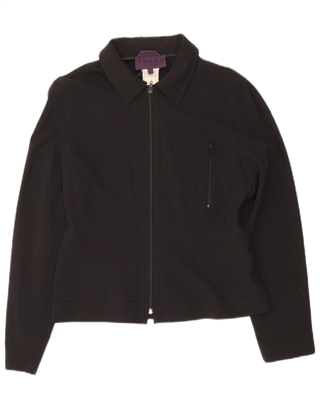 Jaqueta bomber feminina Trend IT 44 média azul marinho viscose
