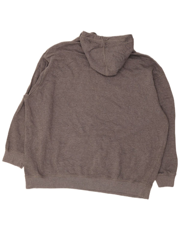 Reebok Mens Graphic Hoodie Jumper 3XL Grey Cotton