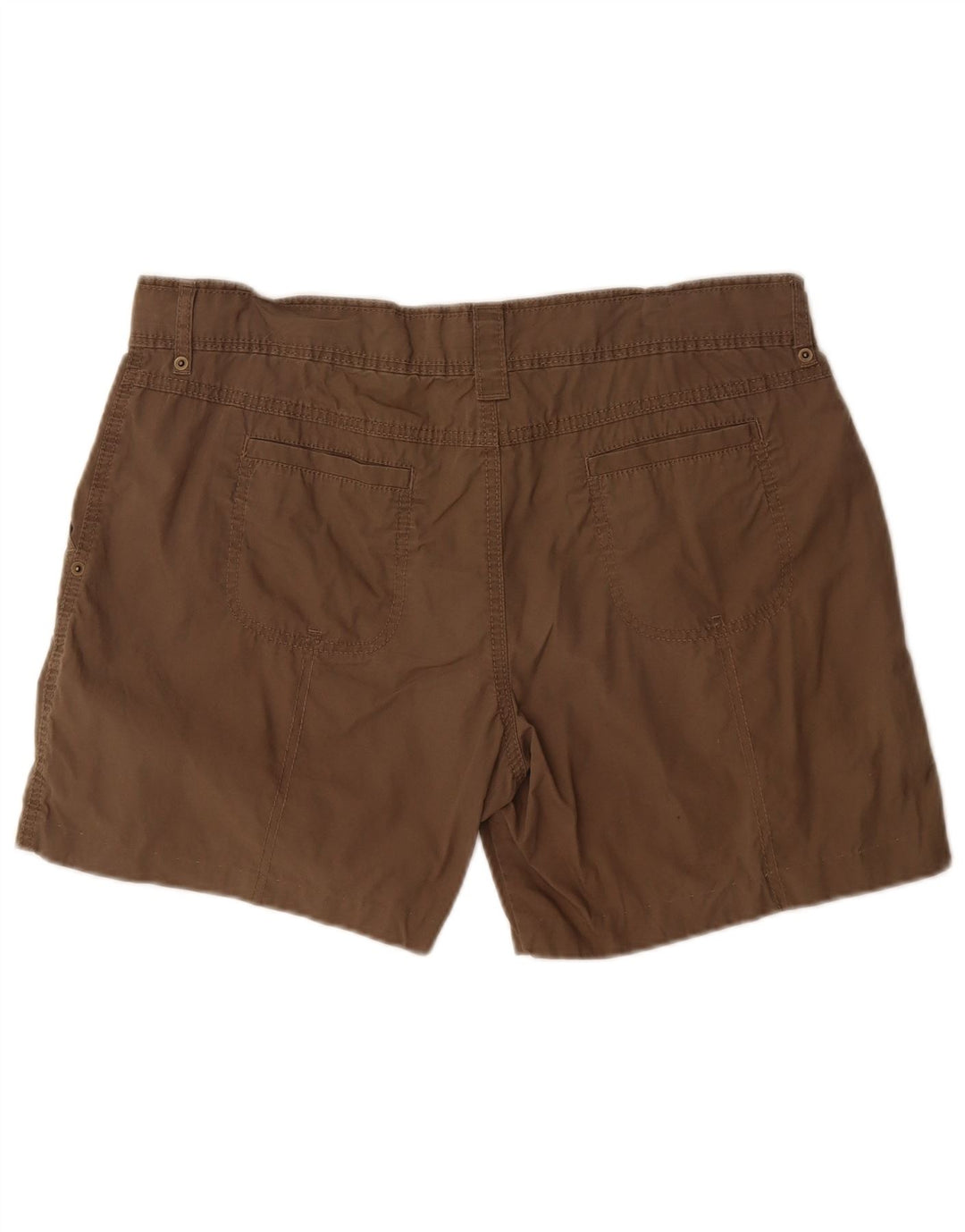 Shorts cargo feminino Marks & Spencer UK 16 grande W34 algodão cáqui
