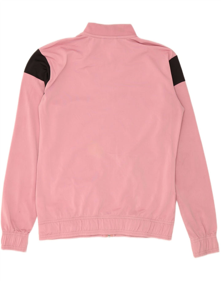 PUMA Womens Tracksuit Top Jacket UK 14 Medium Pink Colourblock Polyester Vintage Puma and Second-Hand Puma from Messina Hembry 
