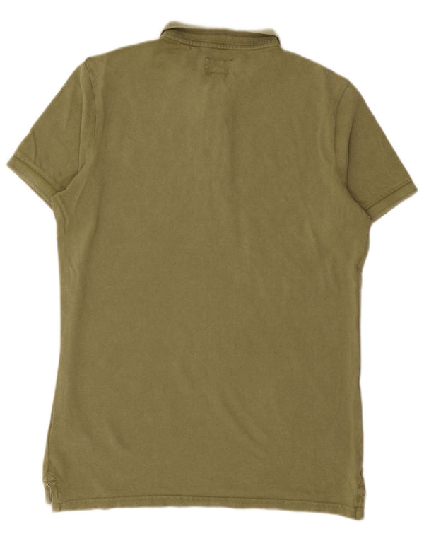 Camisa polo masculina SUPERDRY grande algodão verde