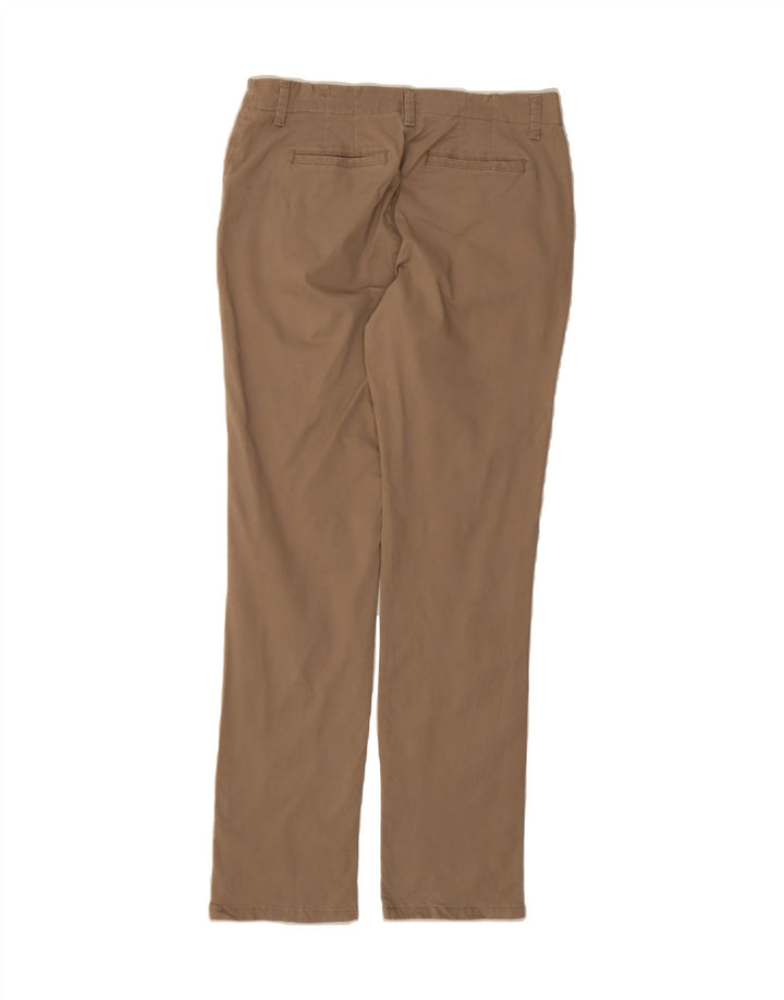 LEE Womens Slim Casual Trousers US 10 Large W32 L33 Brown Cotton Vintage Lee and Second-Hand Lee from Messina Hembry 