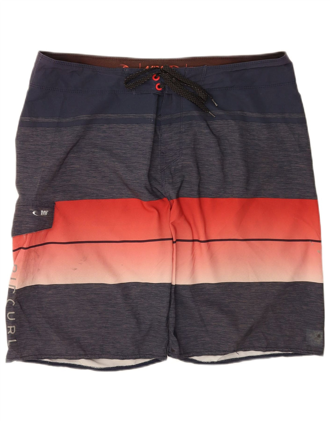Shorts de banho masculino Rip Curl Mirage grande bloco colorido azul marinho