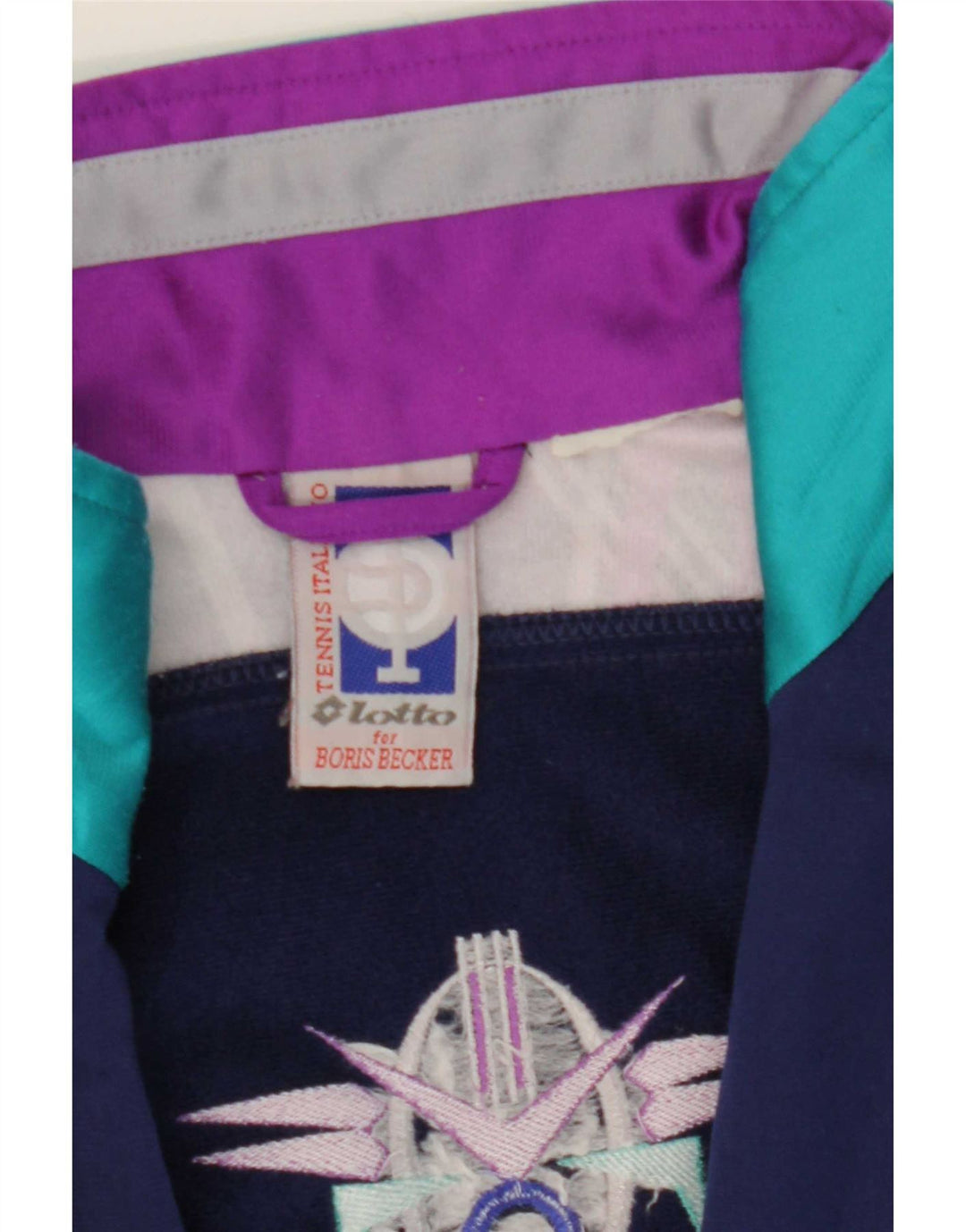 Lotto Mens Graphic Tracksuit Top Jacket Grande Multicolorido Geométrico