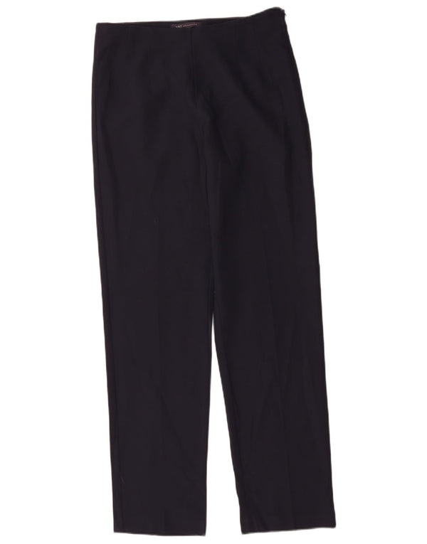 Calça casual feminina Marks & Spencer Reino Unido 10 pequena W30 L31 azul marinho