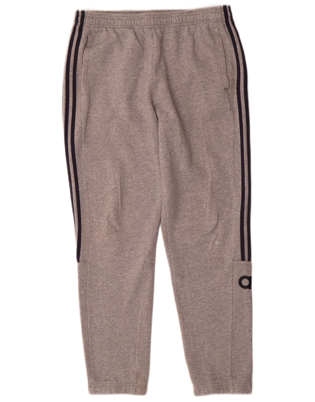 Calça Adidas Masculina Graphic Treino Grande Algodão Cinza