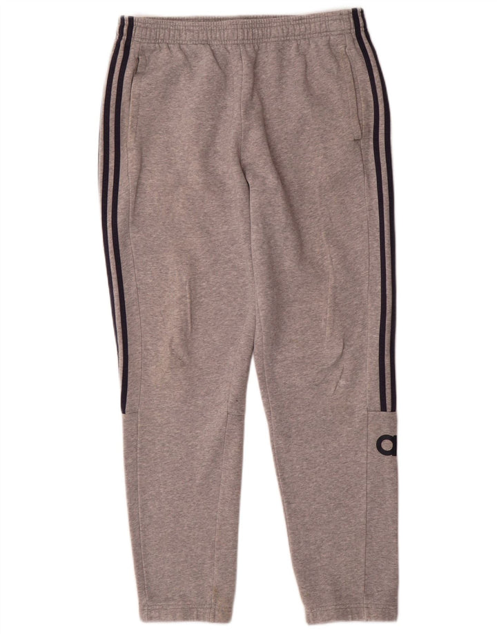 Calça Adidas Masculina Graphic Treino Grande Algodão Cinza