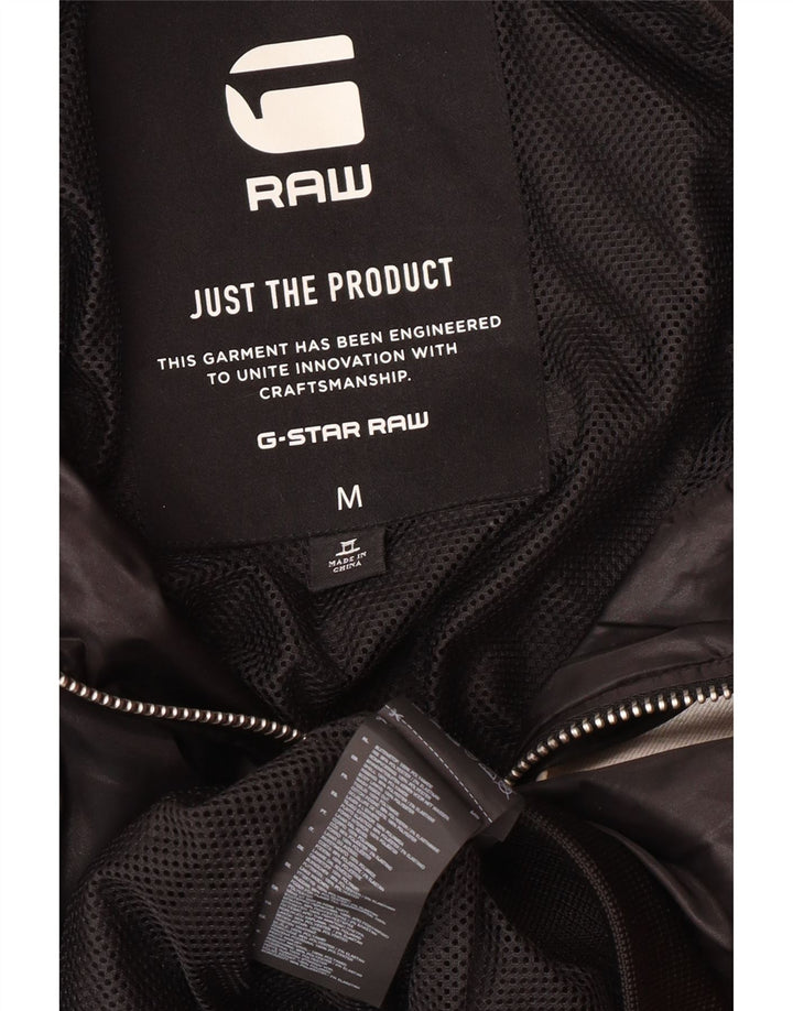 Jaqueta bomber gráfica masculina G-Star UK 38 poliamida preta média