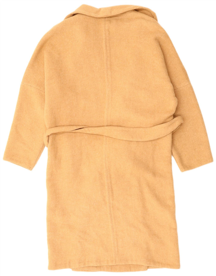 Sobretudo aberto feminino BENETTON UK 18 XL poliéster marrom