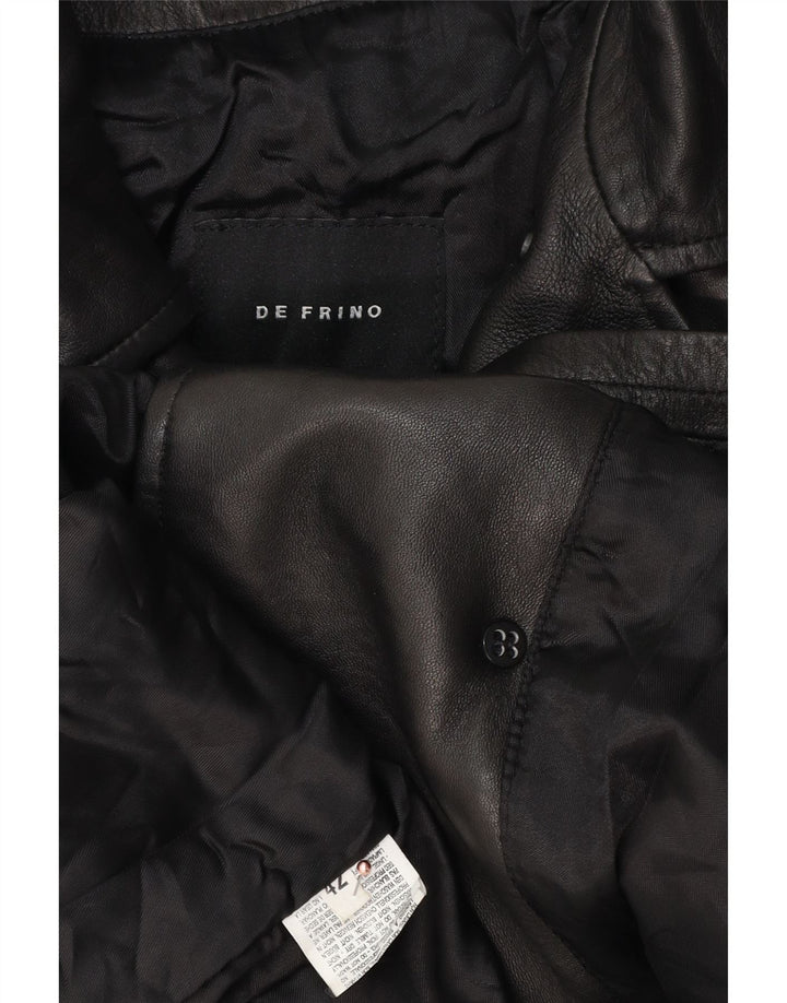 Casaco feminino vintage oversized com peito duplo IT 42 médio preto