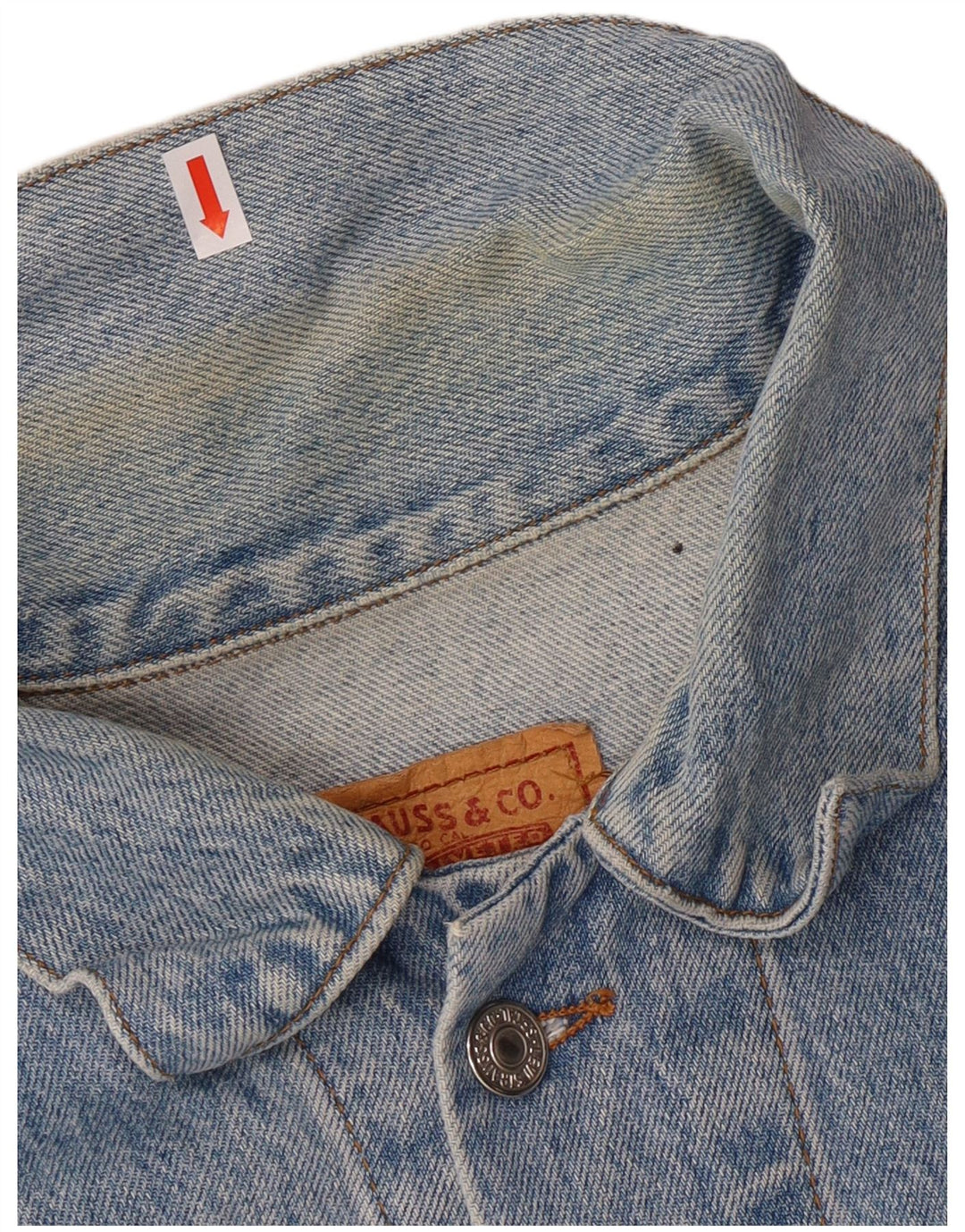 Jaqueta jeans masculina Levi's 501 UK 42 XL azul