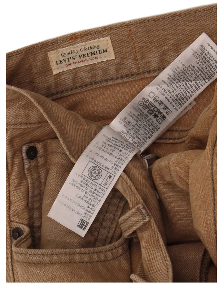 Shorts jeans masculino Levi's W31 algodão bege médio