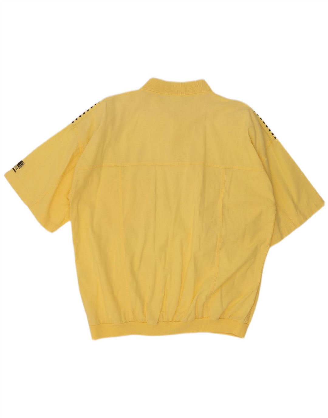 Camisa pulôver masculina C&A gráfica de manga curta grande algodão listrado amarelo