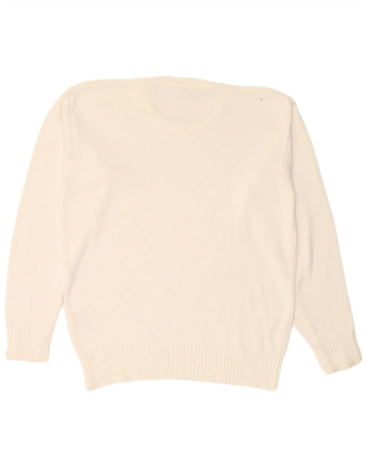 NORTH SAILS Mens Crew Neck Jumper Sweater 2XL White Cotton