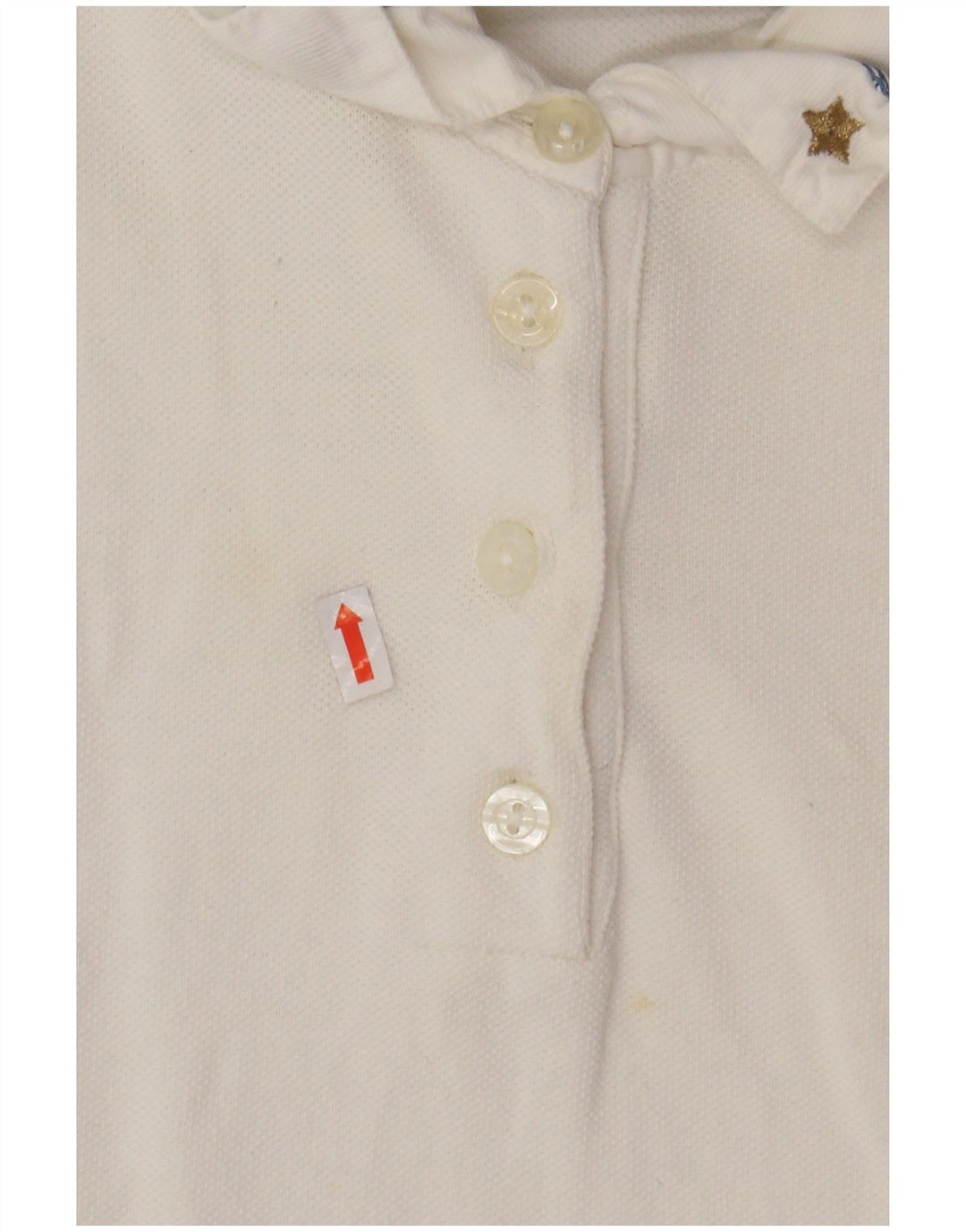 Camisa polo feminina LES COPAINS UK 12 médio branco