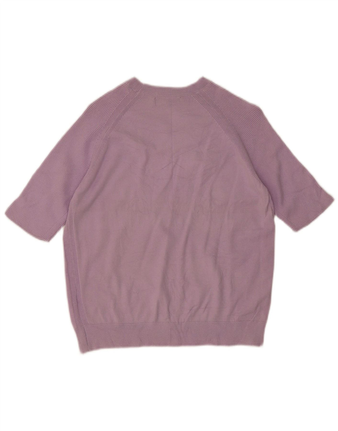 Suéter feminino Marks & Spencer com gola canoa Reino Unido 12 médio roxo