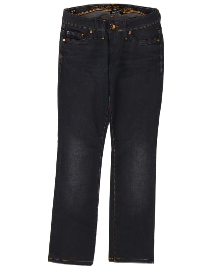 Guess Calça Jeans Feminina Bootcut W27 L29 Azul Marinho Algodão