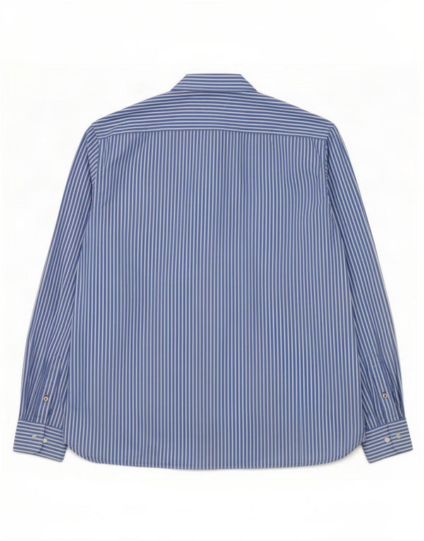 Tommy Hilfiger Mens Shirt XL Blue Pinstripe Cotton