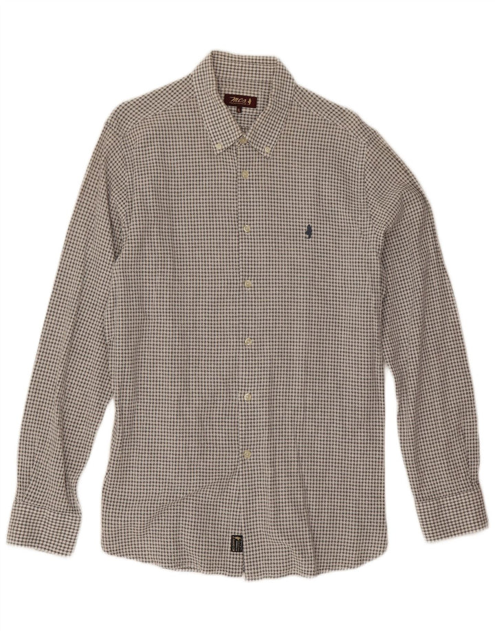 Camisa masculina Marlboro Classics XL cinza geométrica