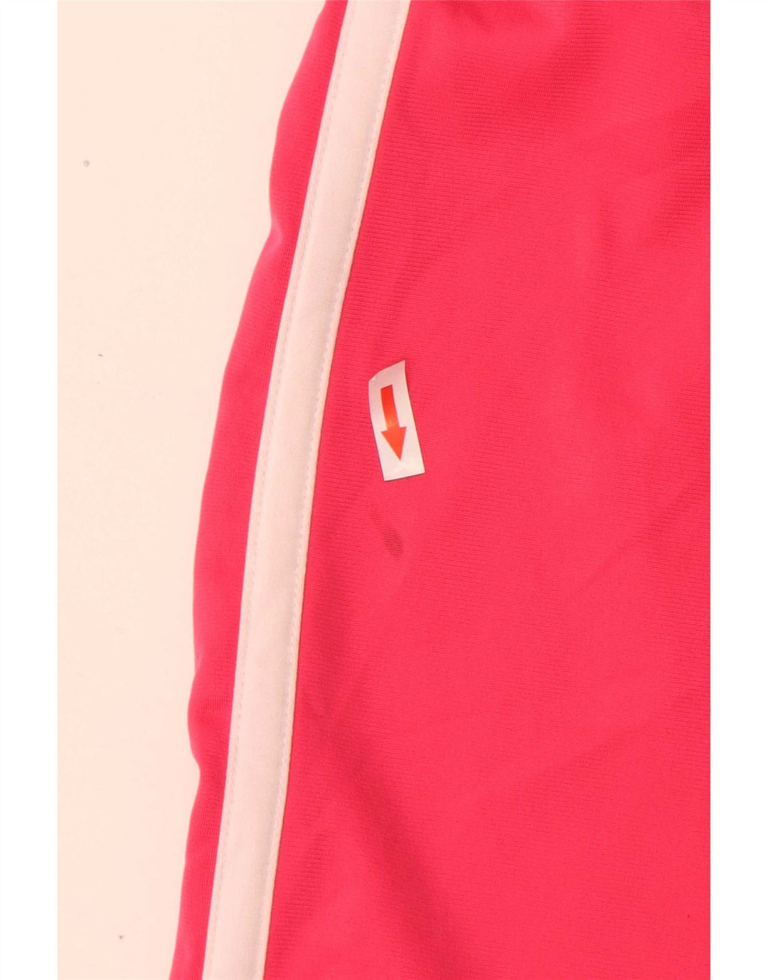 Shorts esportivos femininos Converse UK 14 poliéster listrado rosa grande